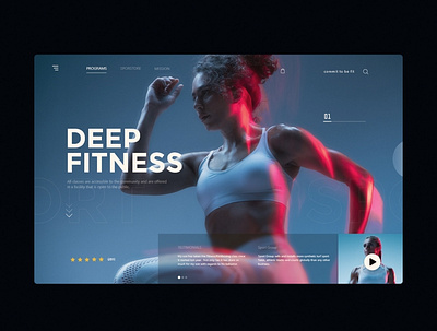 Deep fitness fitness home sport ux ui ui ux uidesign uiux ux ux design web webdesign website design