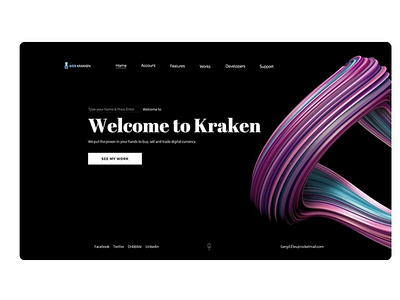 Kraken design flat home icon kraken ui ui ux user uidesign uiux ux web website