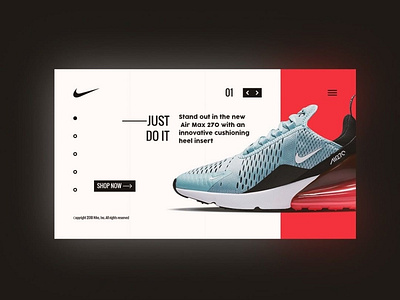 JUST DO IT design hand drawn home homepage nike nike air nike ui ui uiux ux web