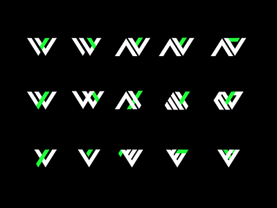 Logo icon illustration logo logo mark logo w logotype typography vector web werd