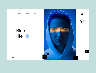 Blue life black blue blur clean dark design home homepage icon illustration learn learning app logo ui ui learn uiux ux web webdesign website