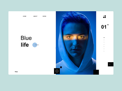 Blue life black blue blur clean dark design home homepage icon illustration learn learning app logo ui ui learn uiux ux web webdesign website