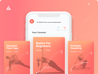 Zenia - yoga app app design mobile ui ui design uidesign ux uxtrends