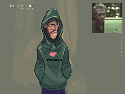 The Outsider character characterdesign coloring digital fanart fun hbo illustration sketch spovv