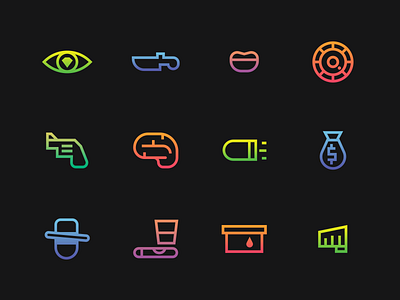 Gangster Icons character fun game game icons gangsta gangster icons icons pack iconset spovv