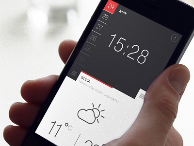 Weather and Time app time ui weather