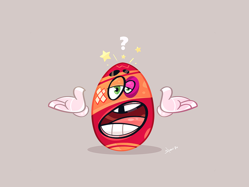 Crazy People cartoon character characterdesign coloring easter easter egg egg fun illustration spovv