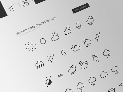 Free Weather Icons ai app free freebies icons psd shape time vector weather weather icons