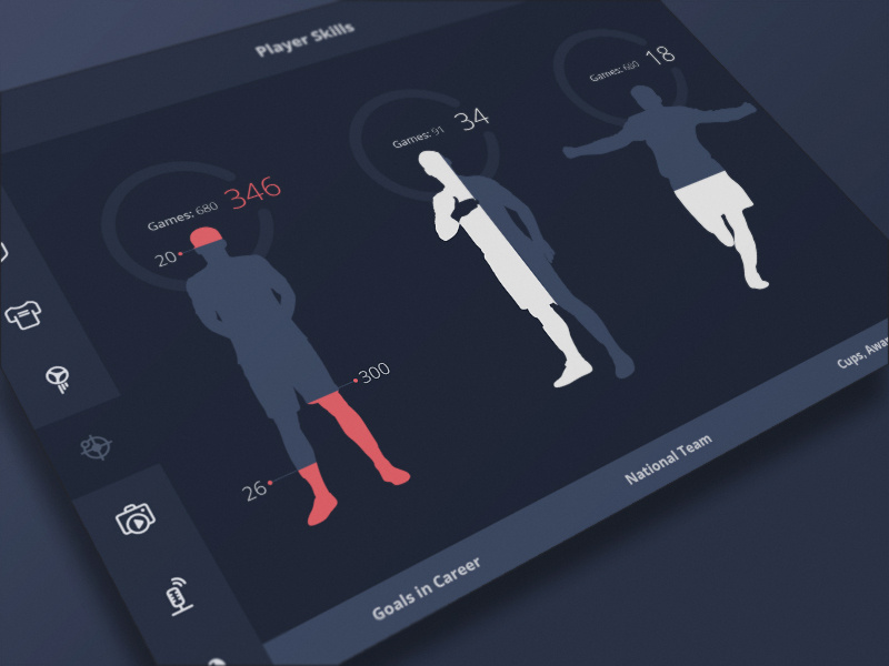 FIFA Legend fifa legend teams player ui football statistic interface soccer players app search