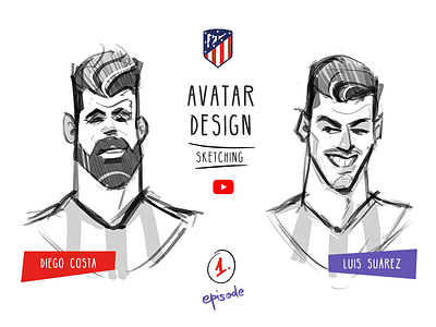 Two crazy players! atletico madrid avatar avatardesign football players process soccer spovv video