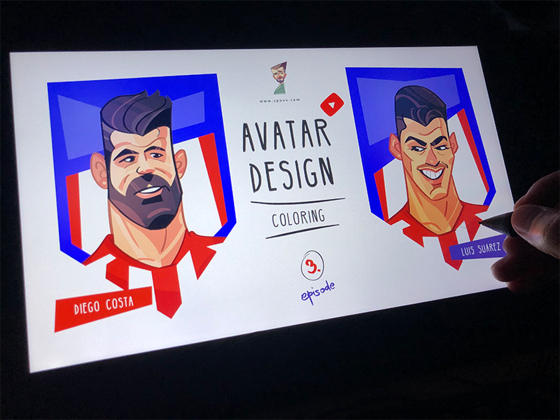 Avatar Design atleticomadriid avatar avatar design avatardesign character characterdesign coloring drawing football footballavatars fun illustration soccer socceravatars spovv