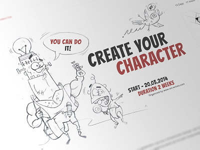 Create your Character character create event fun pen pencil