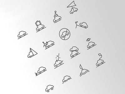 Free Icons for the Weather Situations app car free freebies icons psd shape situations time vector weather weather icons