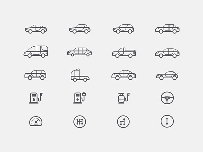 Car Specifications Icons