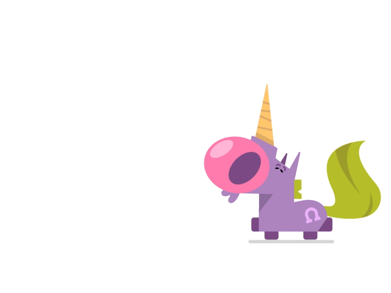 Hori Stickers cartoon character horse mad process stickers unicorn