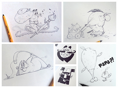 Character Design behance cartoon cdchallenge character characterdesign collection fun mood