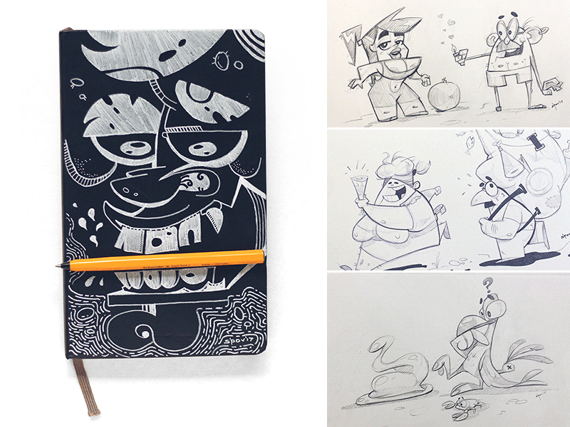 Sketch Booklook behance bulgaria character characterdesign fun handmade ink paper pen pencil sketch sketchbook