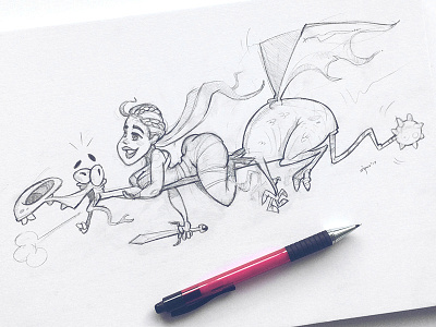 Khaleesi characterdesign characters daenerystargaryen dragon drawing gameofthrones khaleesi pencil sketch sketchbook
