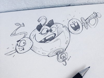 Mood cartoon character characterdesign drawing happiness happy illustration lunch lunchtime mood pencil sketch