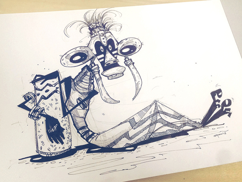 African Tribes paper black ink pencil african drawing sketch spovv characterdesign character illustration cdchallenge
