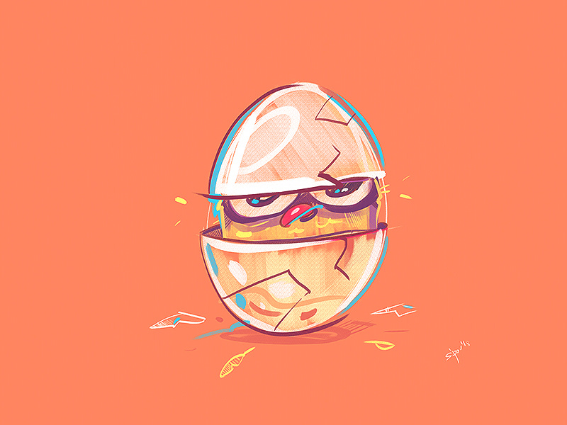 Hello World! chicken egg bird coloring spovv process cartoon illustration sketch characterdesign drawing fun character