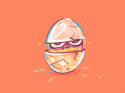 Hello World! bird cartoon character characterdesign chicken coloring drawing egg fun illustration process sketch spovv
