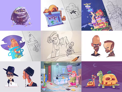 Top Nine - 2018 cartoon character characterdesign coloring drawing fun game illustration pen pencil process sketch sketchbook spovv top top 9 top nine