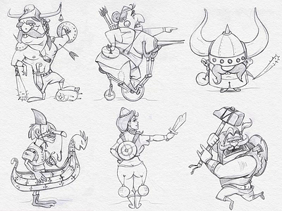 The Dreams Of Vikings cartoon character characterdesign drawing fun illustration pencil process sketch sketchbook spovv vikings