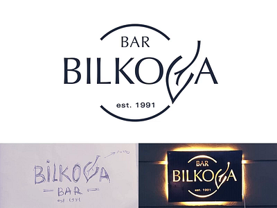 Bar Bilkova Logo bar bilkova branding drawing idea logo logodesign process sketch spovv typography typography design visual visual identity
