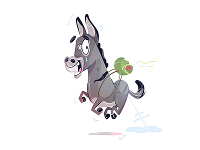 Time To Travel adventure cartoon character characterdesign coloring donkey drawing fun spovv travel