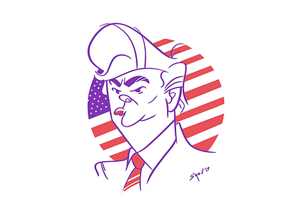 Avatar Process avatar avatar design cartoon character characterdesign coloring drawing fun illustration portrait process sketch spovv trump