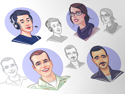 Social Avatars 20%Off avatar avatar design cartoon character characterdesign coloring drawing fun illustration portrait process sketch spovv