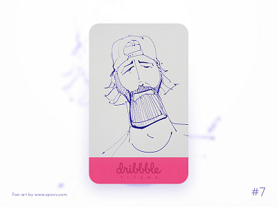 Dribbble Titans 07/31 avatar character characterdesign drawing dribbble fun illustration ink pen sketch sketchbook spovv