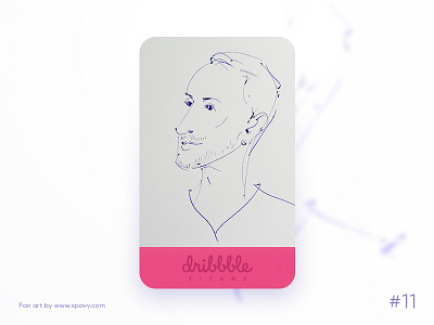 Dribbble Titans 11/31 avatar avatardesign character characterdesign dribbble fenart fun ink pen portrait spovv