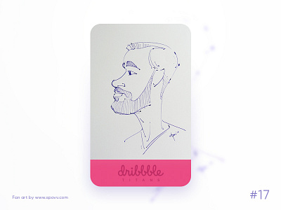 Dribbble Titans 17/31 avatar avatardesign character characterdesign drawing dribbble fenart fun illustration ink pen portrait process sketch sketchbook spovv