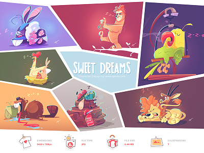 Shopy animal animals cartoon character characterdesign dreams fun illustration process shop sketch sleep sleepy spovv store sweet sweet dreams