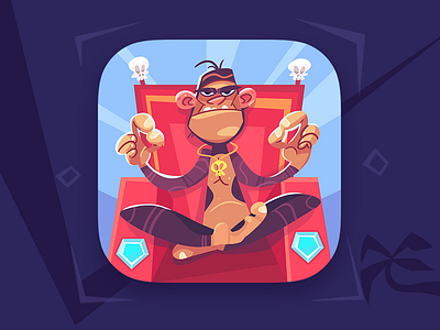 Escape Funky Island adventure cartoon character characterdesign coloring fun funky game game icon illustration island monkey process spovv