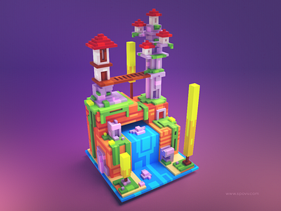 Environment 3d bulgaria character coloring environmental design fun game game design illustration low poly magicavoxel spovv
