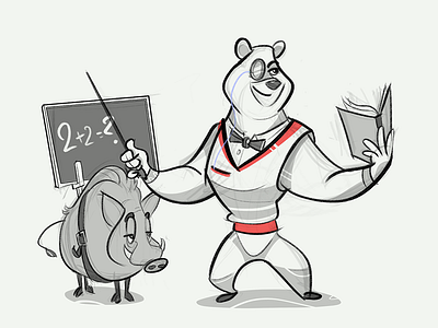 Lesson One ⏳ bear cartoon character characterdesign design drawing fun grizzly grizzly bear illustration lesson lessons process sketch spovv tutorial