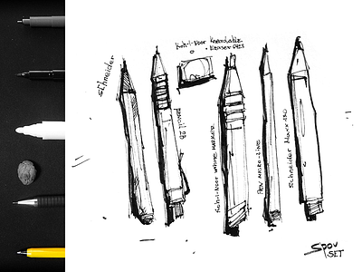 Arsenal arsenal drawing illustration ink pen pencil set sketch spovv