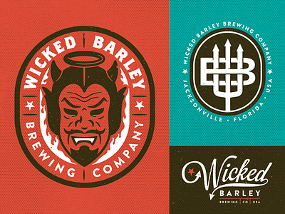 Beer Branding beer branding brewing design devil identity logo pitchfork script