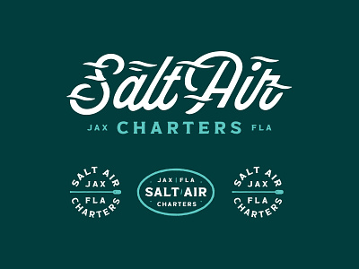 Salt Air Charters branding design identity logo type typography