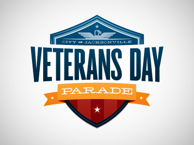 Veterans Day Parade 2 crest parade shield valor