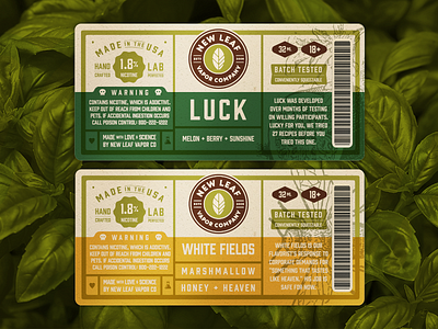 Retail Label Design design label natural organic package print vapor