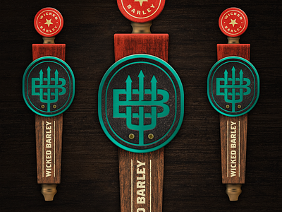 Brewery Tap Handle Design beer branding brewery handle iron jacksonville logo metal restaurant tap wood