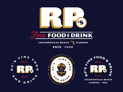 Restaurant Brand Package beverage branding coastal florida food identity logo menu print restaurant signage type typography