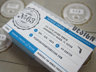 Letterpress Cards badge branding business cards design florida letterpress pantone print seal