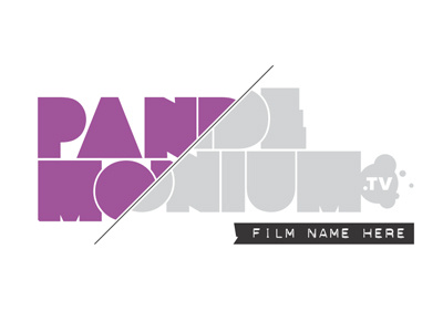 Pandemonium TV concept film logo surf