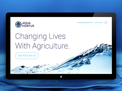 Ecology Website Design aqua identity typography ui ux website