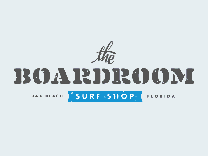 Identity System [GIF] beach board florida gif identity jacksonville local logo pier poles retail script shop stencil store surf surfboard system type waves